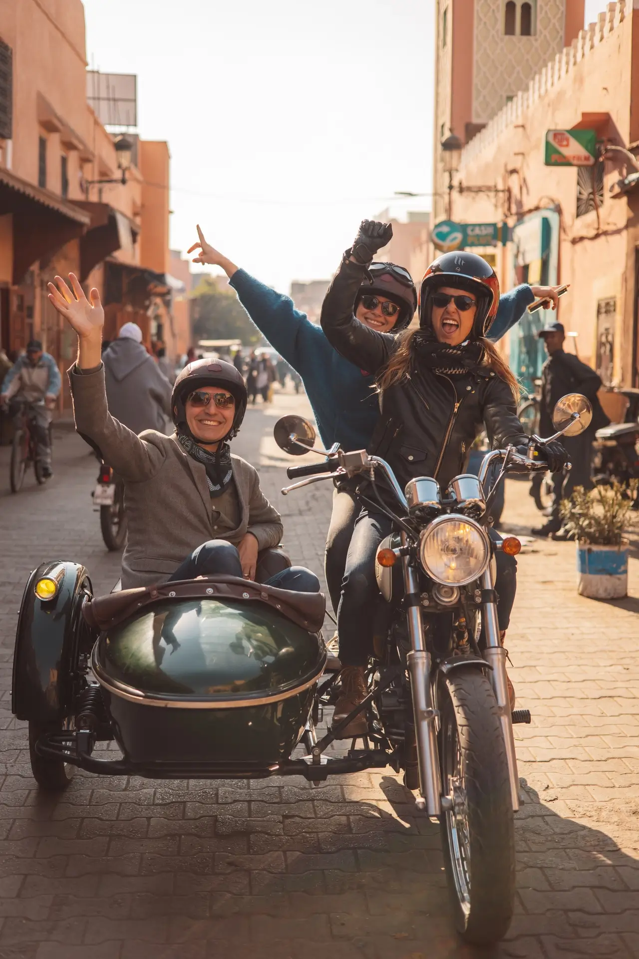 Experiencias en sidecar en Marrakech - Marrakech Insiders