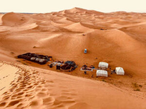 Dormir en el desierto de Marruecos