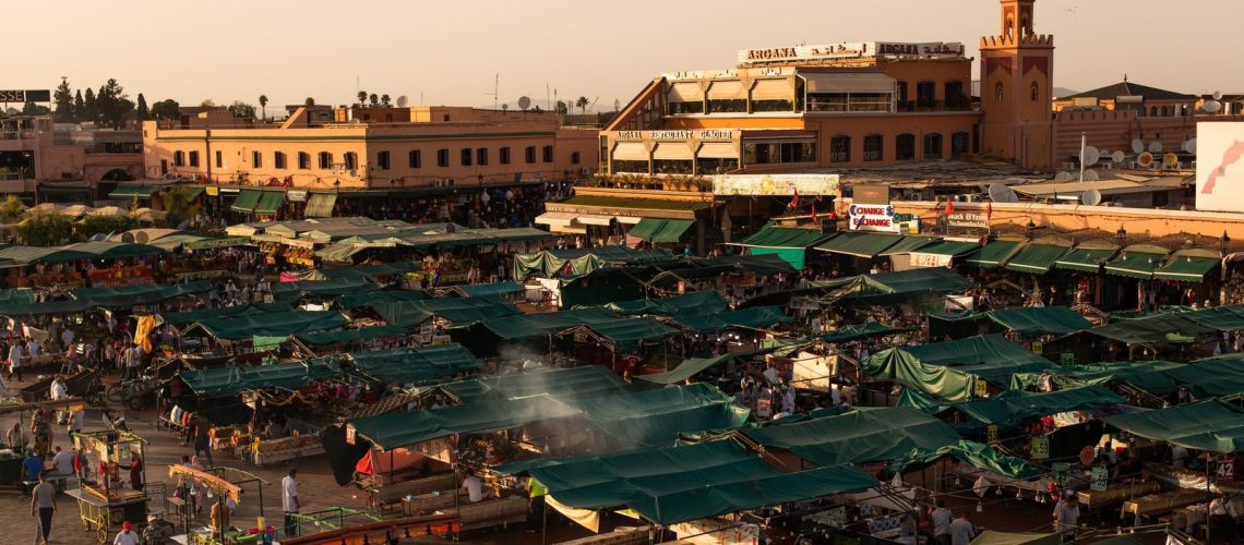 Jemaa el Fna square and the lively lanes of the Marrakech medina